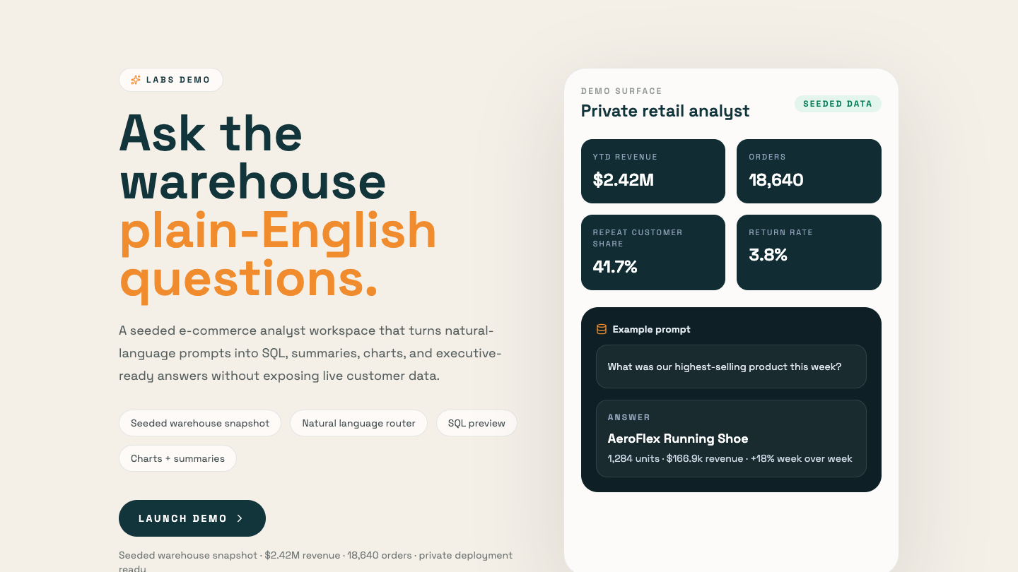 Retail Analytics Assistant preview