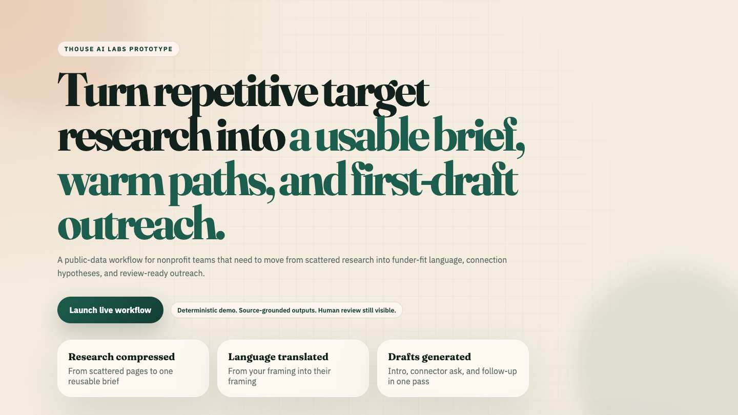 Funder Research Planner preview